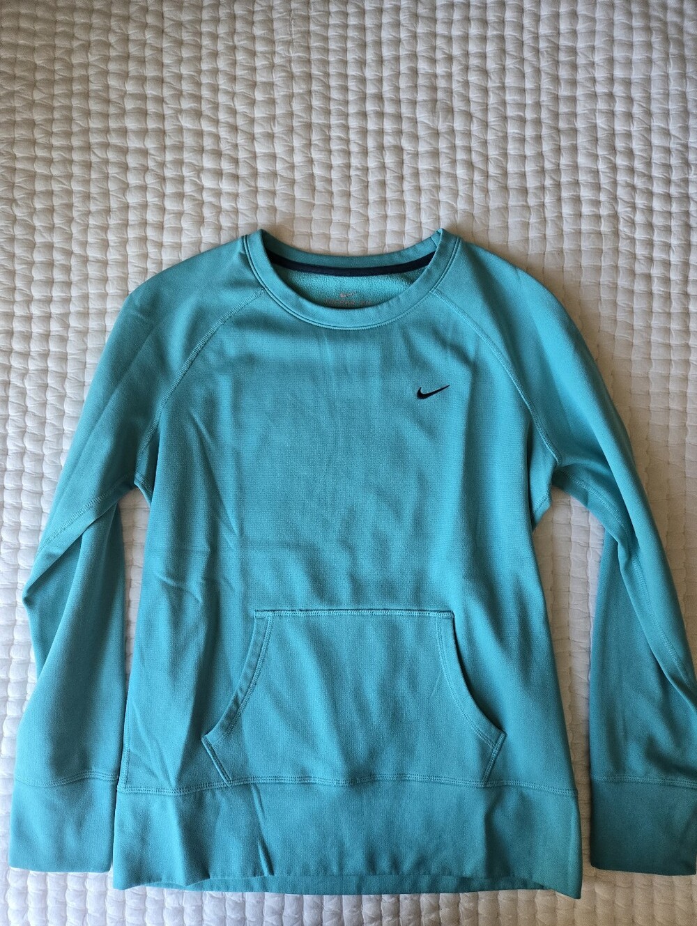 Nike Women's Turquoise Long Sleeve Crewneck Sweatshirt Size Large